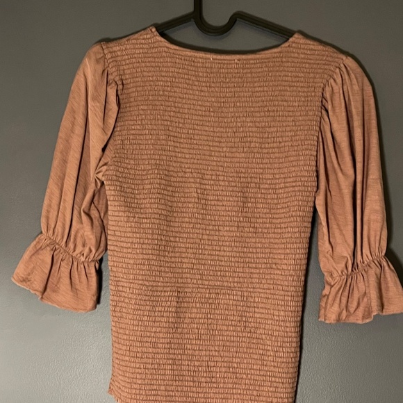 Nation LTD Smocked Puff Sleeve Top - Size: S - Picture 3 of 5